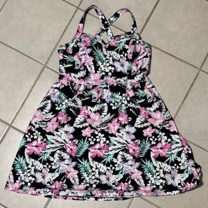 Forever 21+ Floral Dress - Black, Pink, White